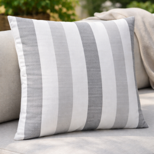 Декоративна възглавница - сиво райе - 50 х 50 см.