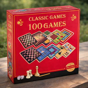 Настолна игра - 100 класически игри - 28 x 7 x 28 см.