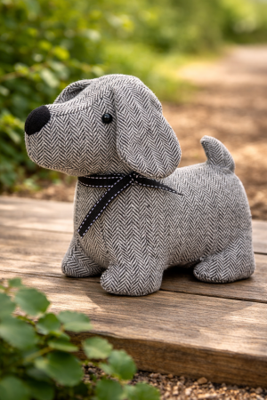 Декоративен стопер за врата - куче - 25 см.