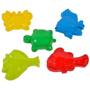 Форми за пясък - морски обитатели - 5 бр.