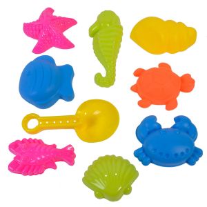 Форми за пясък - морски обитатели - 8 бр. + лопатка