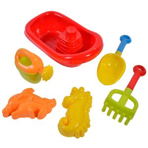 Комплект за пясък с корабче - 6 части