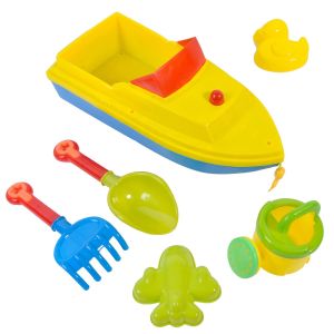 Комплект за пясък с корабче - 6 части