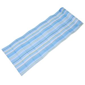 Плажна рогозка - чантичка - синьо райе