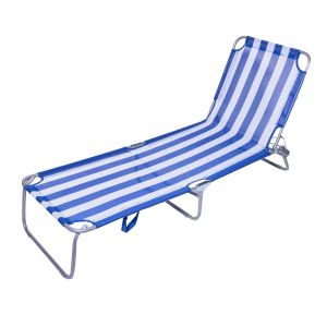 Шезлонг - сгъваем - райе