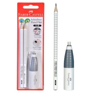 Моливи - 2 бр. + острилка и гума - FABER-CASTELL