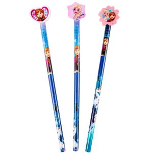 Детски моливи с гума - FROZEN - 3 бр.