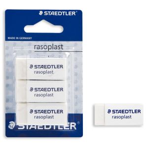Гума за молив - бяла - STAEDTLER - 3 бр.