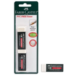 Гума за молив - бяла - FABER-CASTELL - 2 бр.