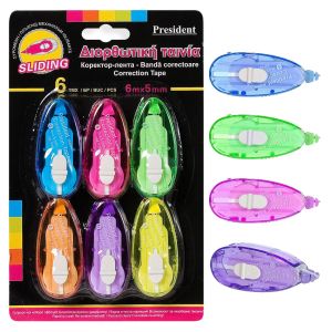 Коректор - лента - President - 6 бр.