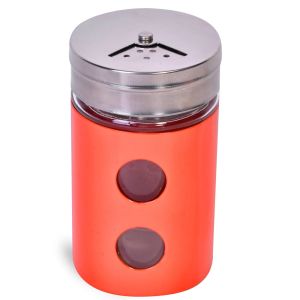 Солница / пиперница - стъклена - цветна