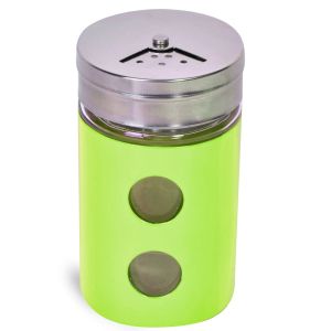 Солница / пиперница - стъклена - цветна