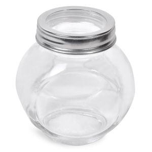 Буркан - стъклен - сфера - 200 мл. - 3 бр.