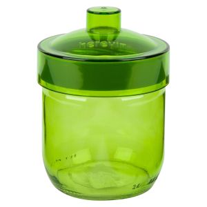 Буркан - стъклен - цветен - 425 мл.