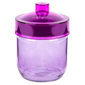 Буркан - стъклен - цветен - 425 мл.