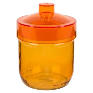 Буркан - стъклен - цветен - 425 мл.