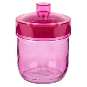 Буркан - стъклен - цветен - 425 мл.