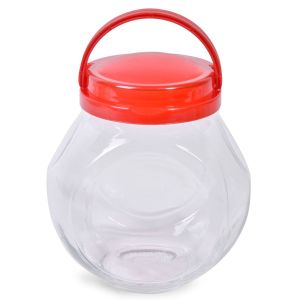 Буркан - стъклен - с дръжка - 2 л.
