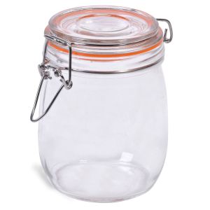 Буркан - стъклен - метален механизъм - 750 мл.