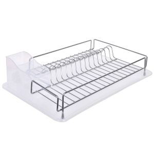 Сушилник за съдове и прибори - метален - с табла