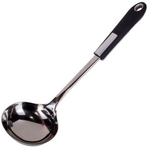 Черпак - метален - черен - 30 см.