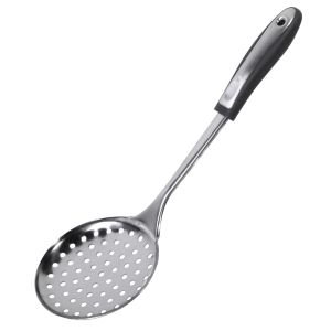 Перфорирана лъжица за сервиране - метална - 35 см.