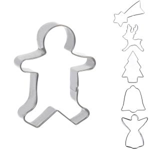 Коледни форми за сладки - метални - 6 броя