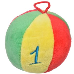 Плюшена дрънкалка - топка - 7 см.