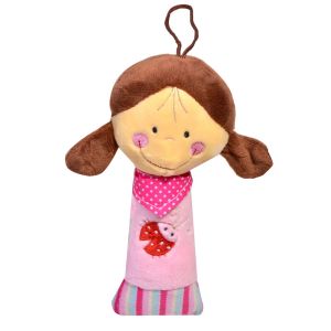 Плюшена дрънкалка - момиченце