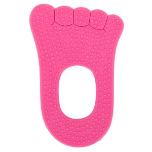 Бебешка гризалка - стъпка - розова - латекс