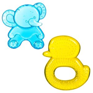 Силиконови гризалки - слонче и пате - с вода