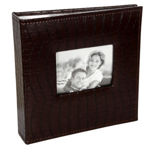 Сватбен албум за снимки - 200 снимки - тъмно кафяв