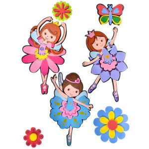 Стикери за стена - балерини - 7 части