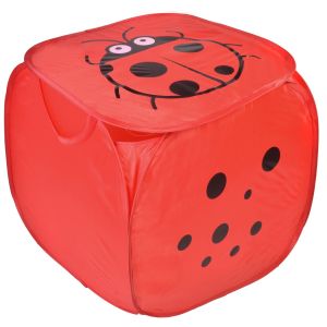 Кош за играчки - квадратен - калинка