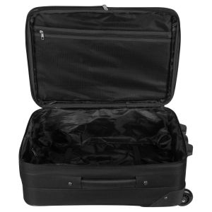 Куфар с колелца - черен - 34 lt