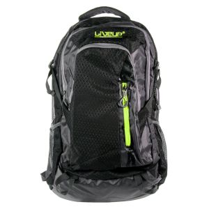 Раница за пътуване - сиво и черно - средна