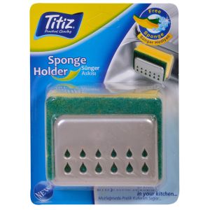 Кухненеска гъба за почистване с поставка