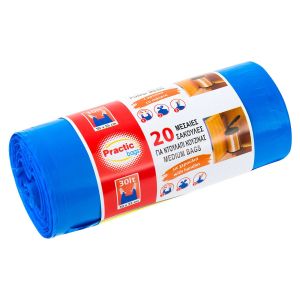 Торбички за смет - с дръжки - 30 л. - 20 бр.