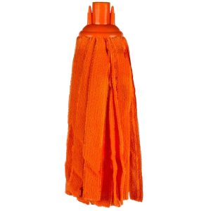 Бърсалка за под - оранжева - ленти - 28 см.