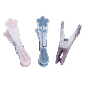 Щипки за пране - цветя - 12 см. - 12 бр.